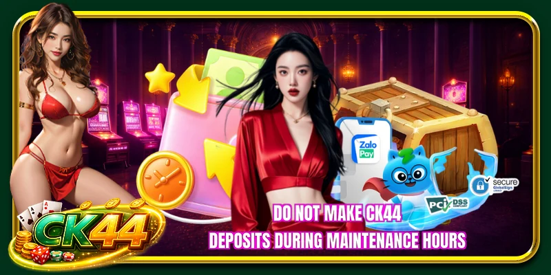 Do not make CK44 deposits during maintenance hours