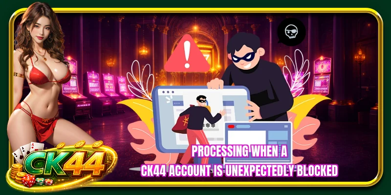 Processing when a CK44 account is unexpectedly blocked