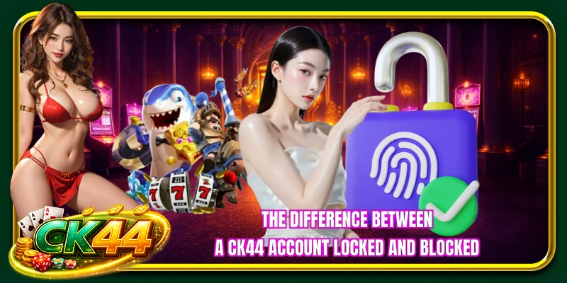 The difference between a CK44 account locked and blocked