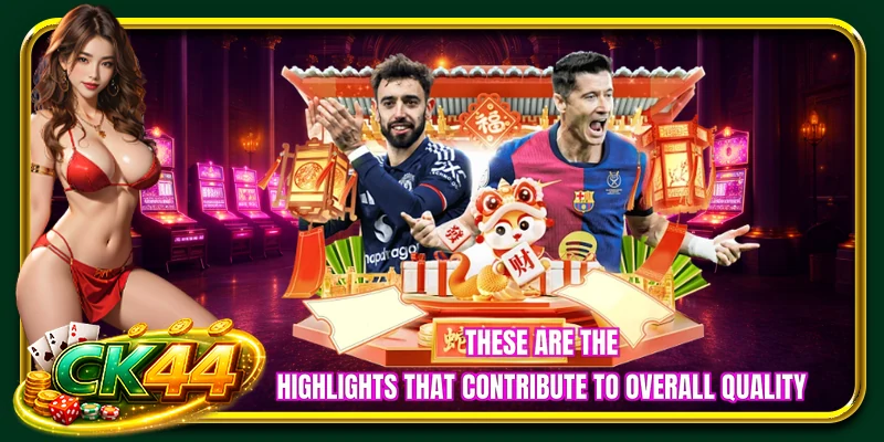 These are the highlights that contribute to overall quality