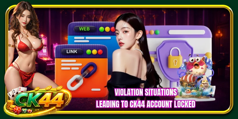 Violation situations leading to CK44 account locked
